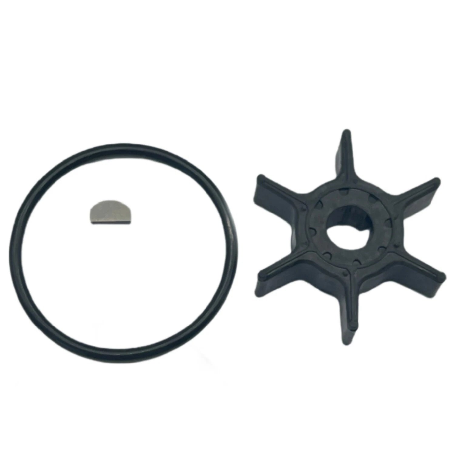 Water Pump Impeller & Key for Yamaha 4 Stroke 6 8 9.9 HP 68T-44352-00