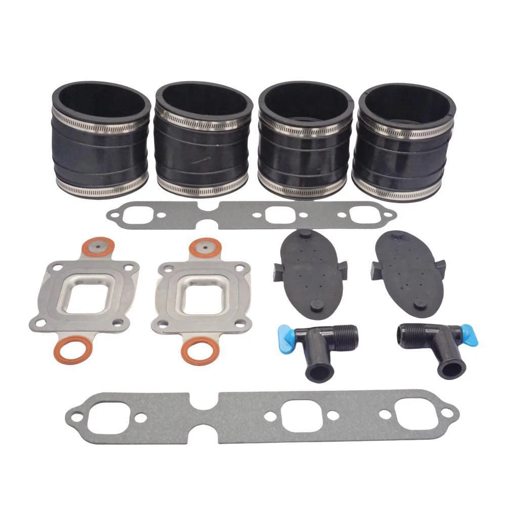 Exhaust Manifold Kit 807166A1 for Mercruiser GM V6 (S.B.DRY JOINT)