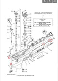 Seal Kit for Yamaha Outboard Motor Lower Gearcase 93101-30M17 90430-08003