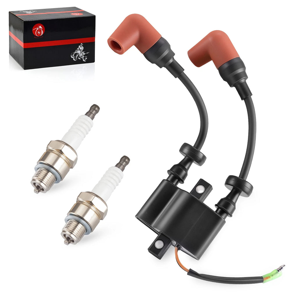 Ignition Coil & Spark Plug for Yamaha Outboard F6 F8 F9.9 T8 T9.9 C25 (4-Stroke)