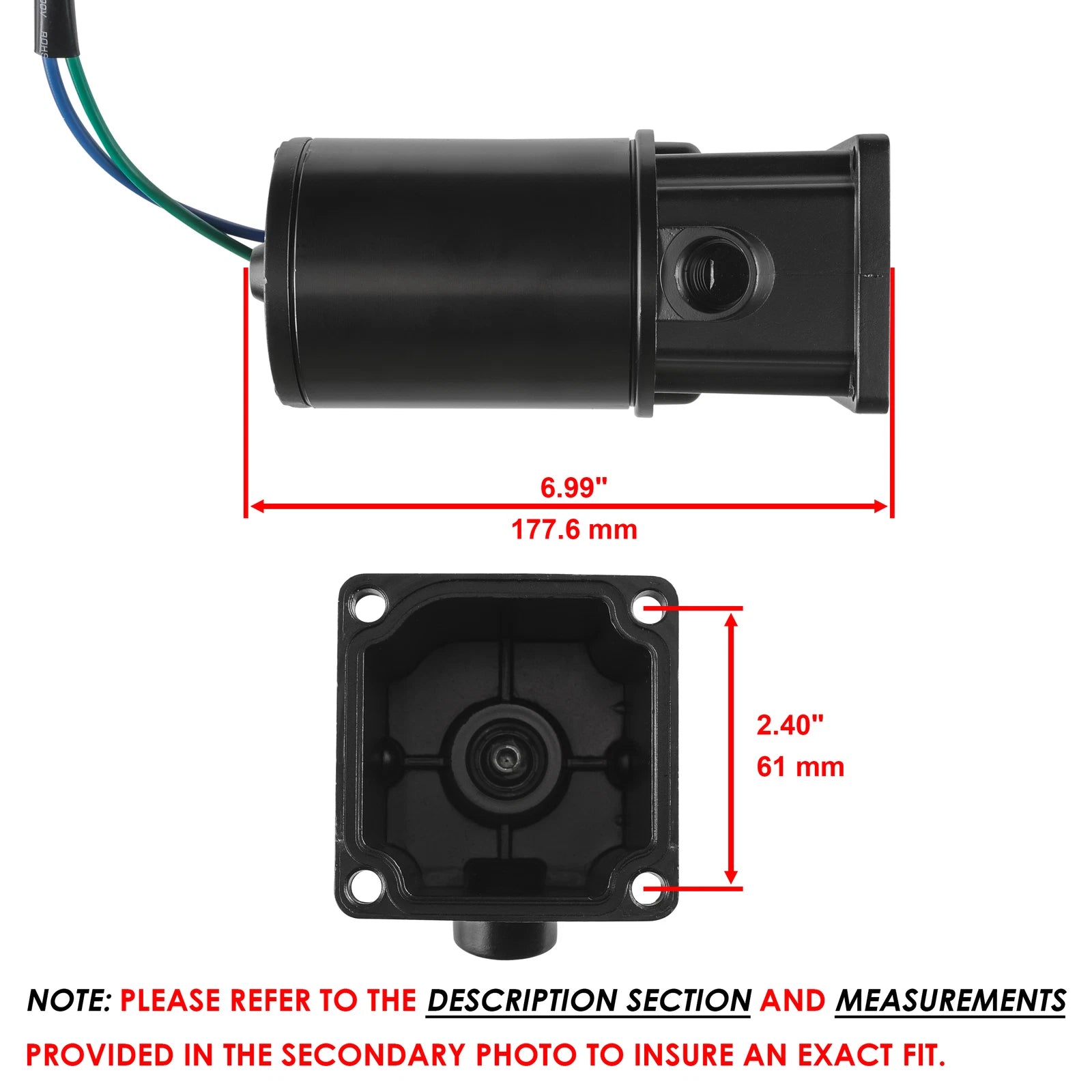 Tilt Trim Motor for Mercury Mariner 40Hp (1992–2006)