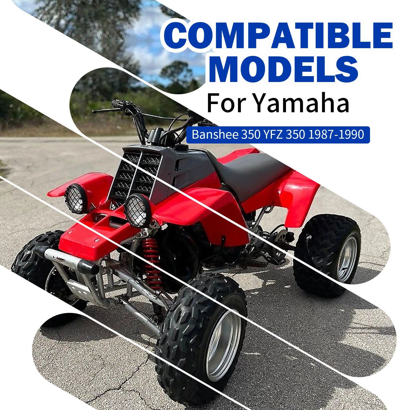 Front J-Arm Bushing Collar Cover Kit for Yamaha Banshee 350 (1987–1990)