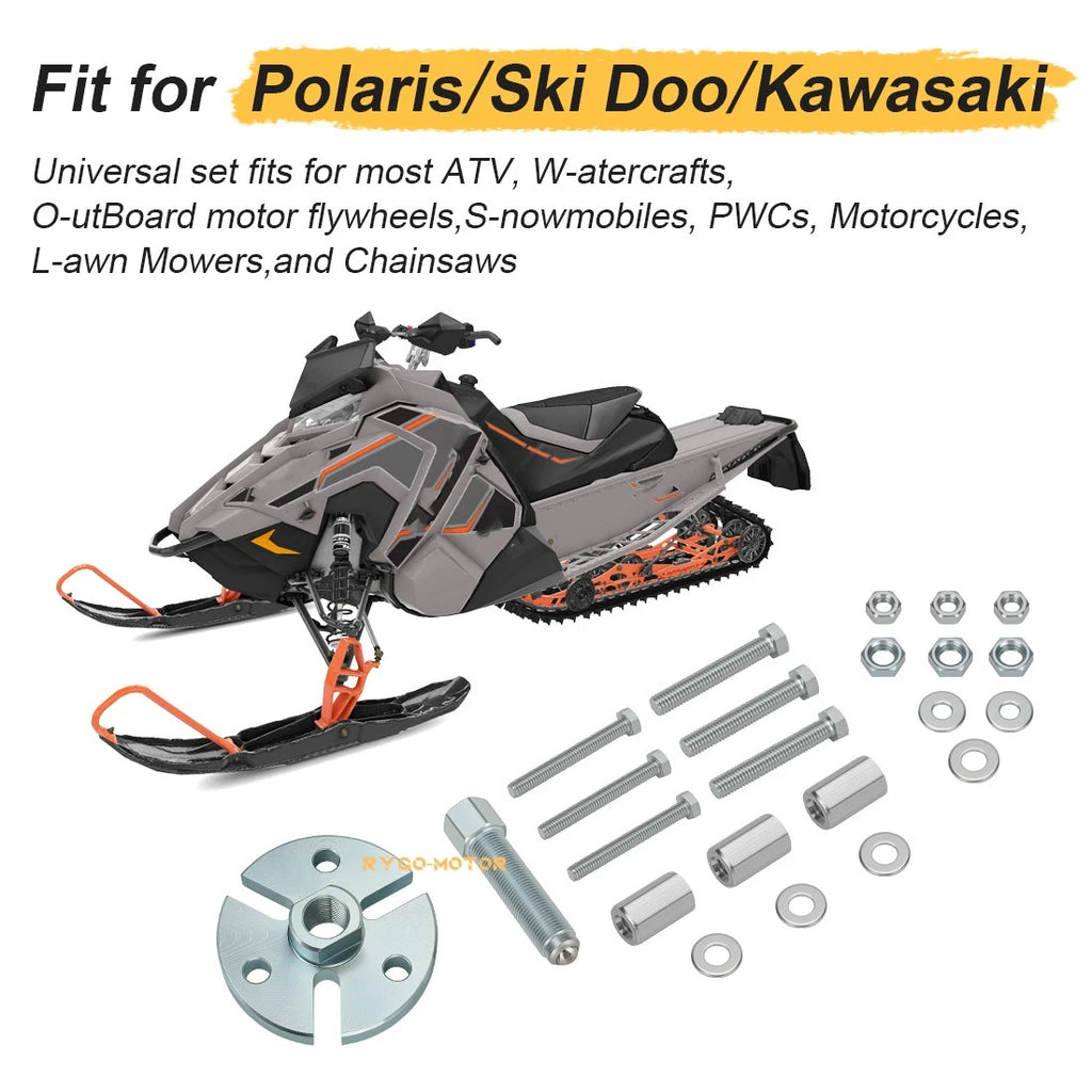 Universal Flywheel Puller for ATVs Motorcycles Snowmobiles Scooters