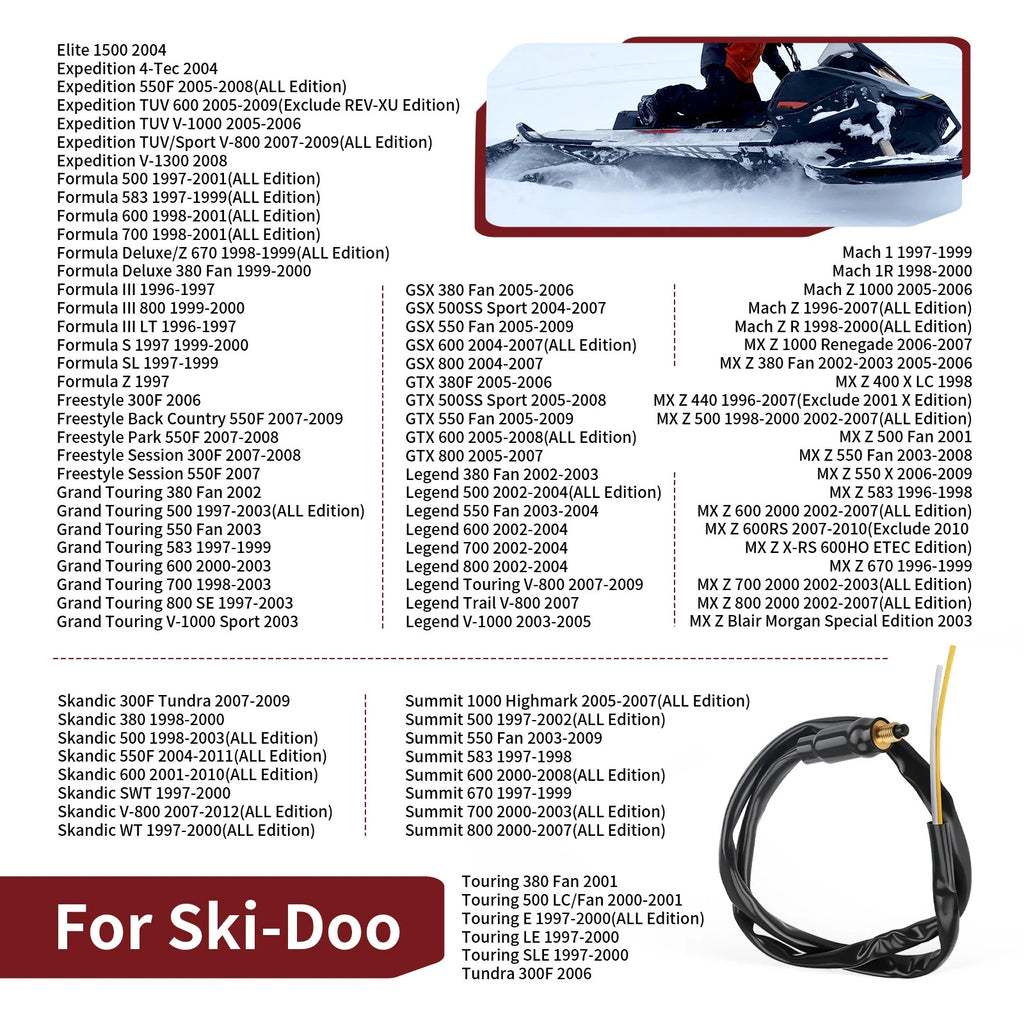 Brake Stoplight Micro Switch for Ski-Doo Formula 500 583 600 700 III LT S SL Z (1995–2002)