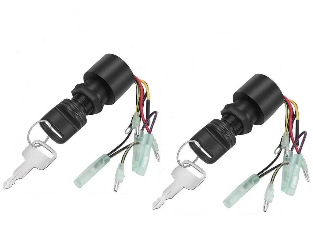2X Ignition Key Switch Starter for Mercury Marine Outboard (87-17009A5, MP41070-2)