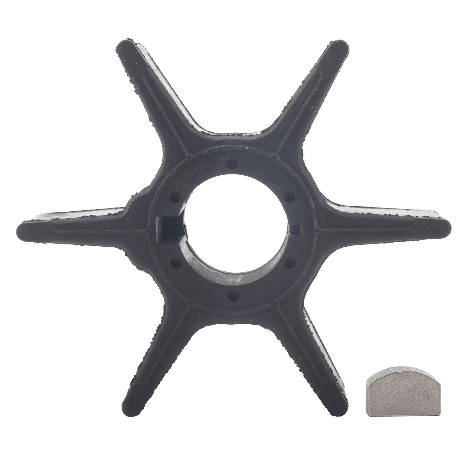 Water Pump Impeller & Key for Suzuki 20-40 HP 2 Stroke Outboard 17461-96312