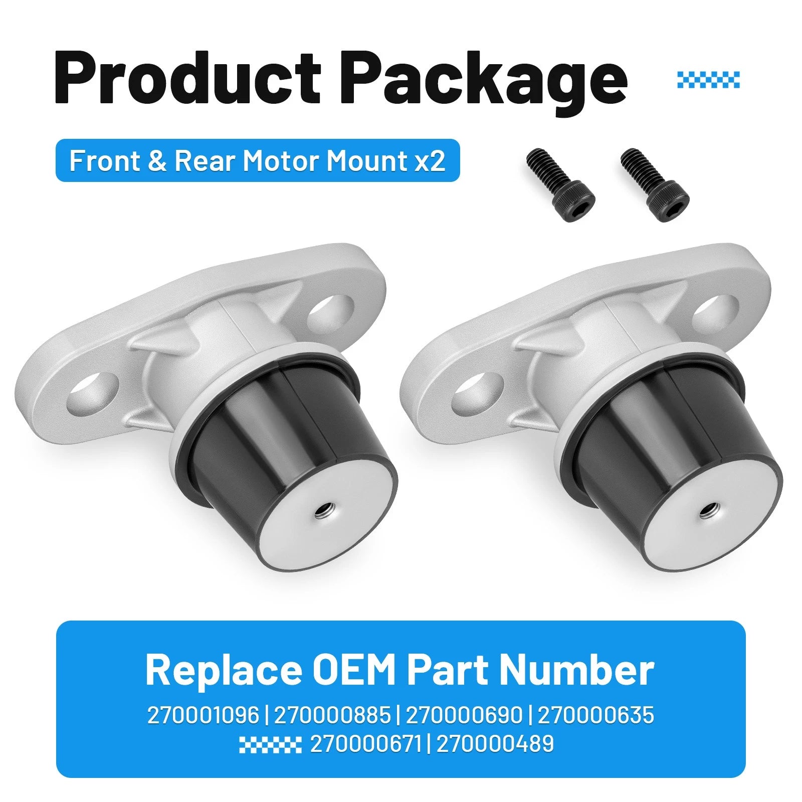 2X Engine Motor Mount 270001096 for Sea-Doo Wake 155 170 210 215 230 (2010–2020)