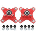 2PC Front Red Wheel Hubs w/Nuts for Honda TRX250X (2009–2020) TRX400X (2009, 2012–2014)