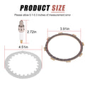 Clutch Friction Steel Plates Kit for Yamaha TTR125 (2000–2004)