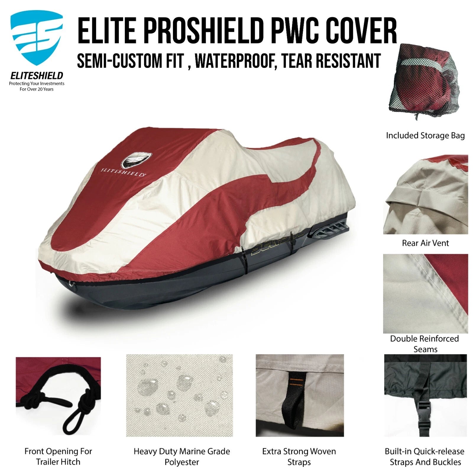 EliteShield Waterproof Cover for Polaris SL SLX SLH Jet Ski