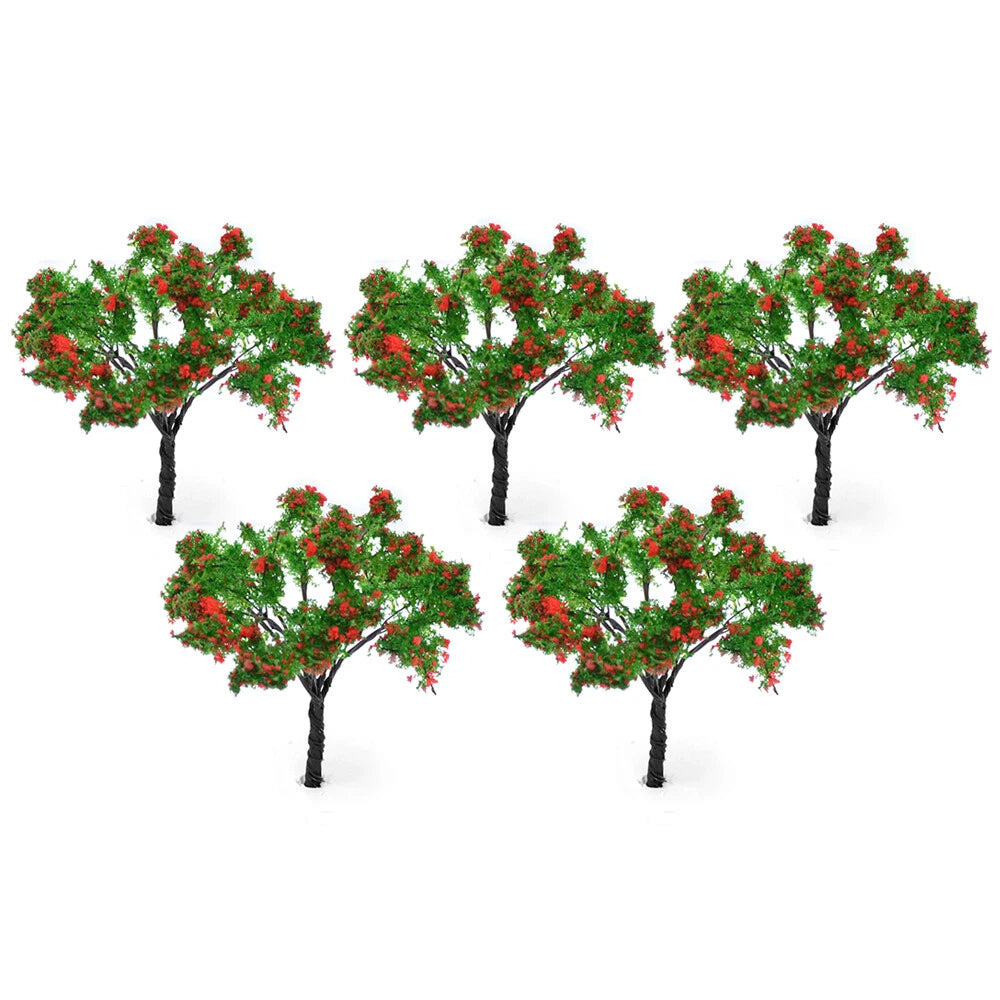 20Pcs 2.55" Flower Model Trees for Diorama Miniature Garden Decor