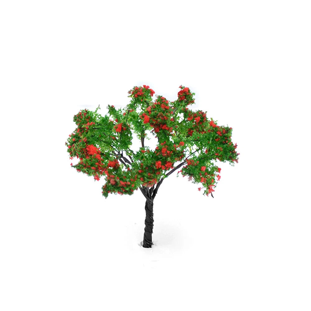 20x Flower Model Tree Miniature Garden Plants for HO OO Scale (6.5cm)