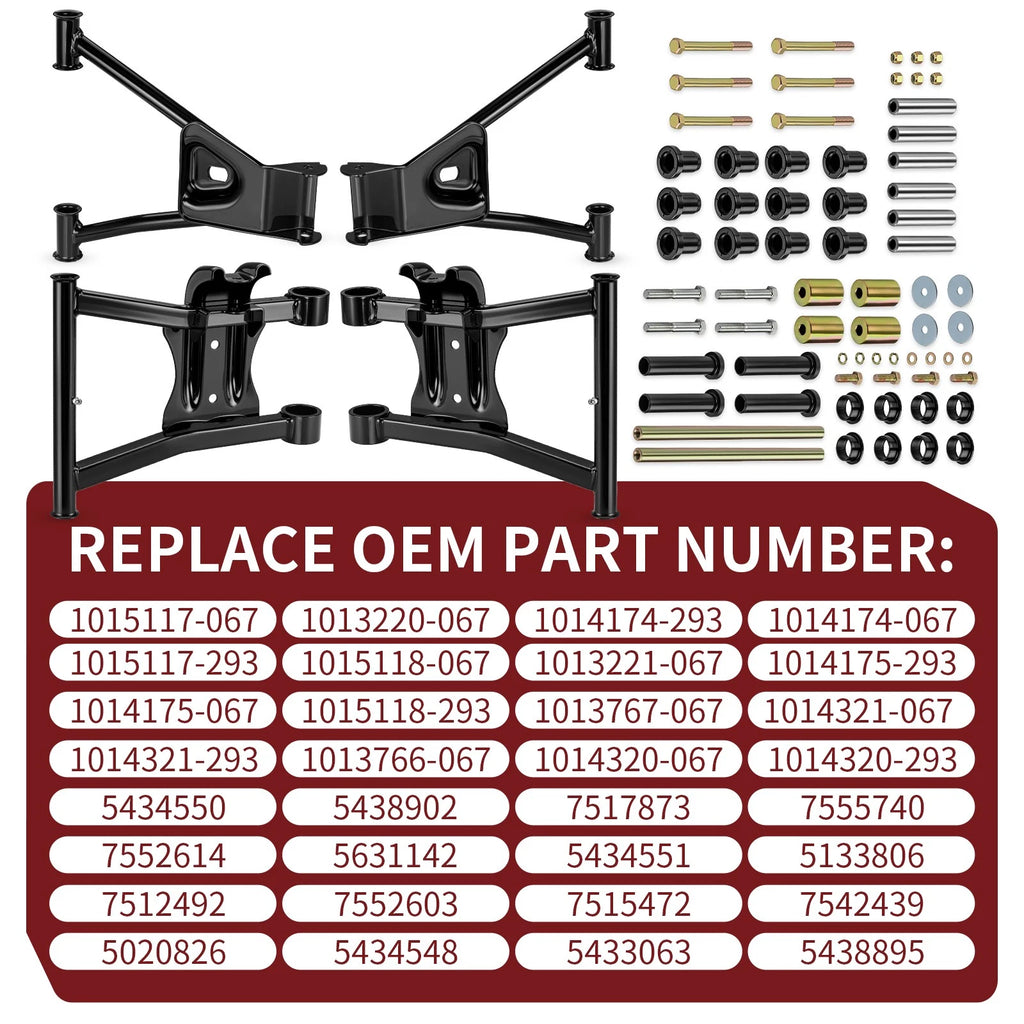 Rear Upper Lower A-Arm Set for Polaris Sportsman 450 (2006–2007)