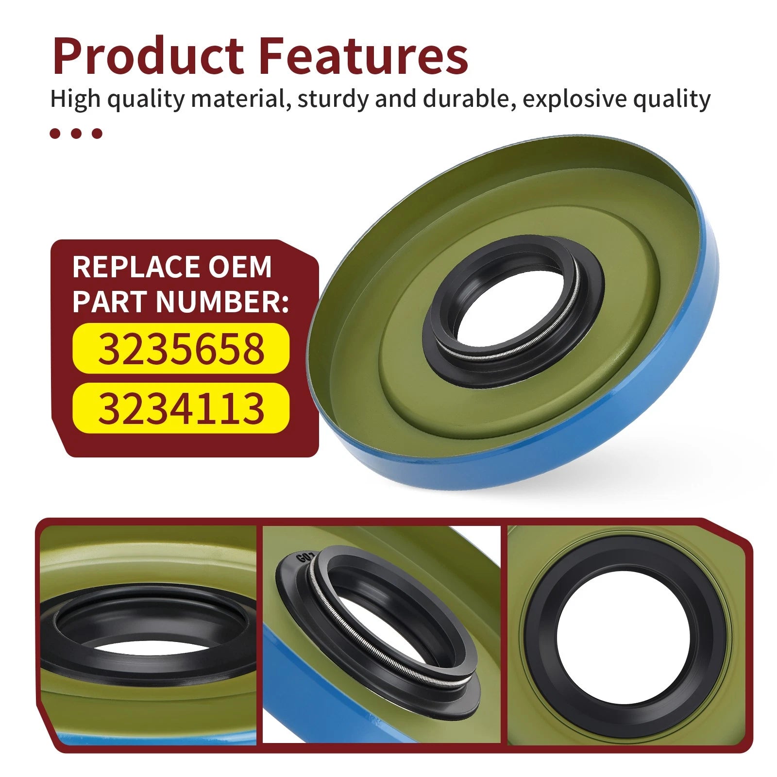 Triple Lip Seal for Polaris Sportsman 400 450 500 570 700 800 (2000–2023)