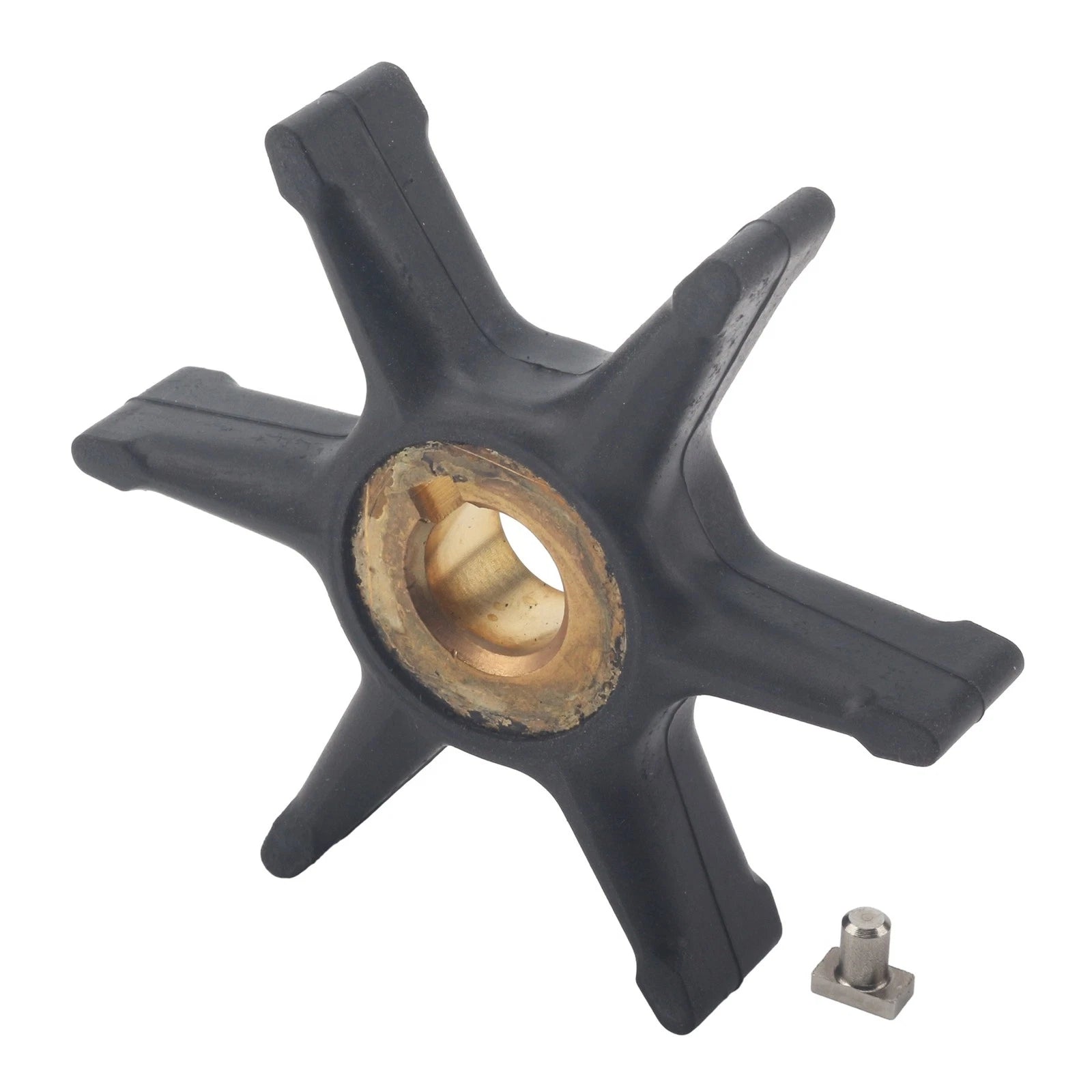 Outboard Water Pump Impeller with Key for Johnson Evinrude (3-7.5 HP)