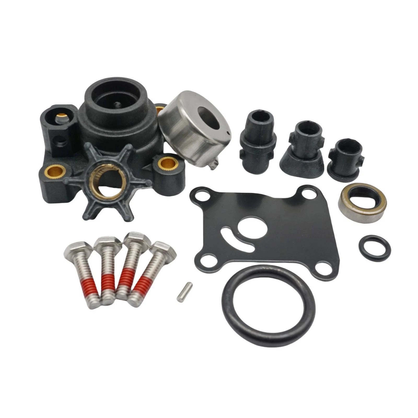 Water Pump Impeller Repair Kit for Johnson Evinrude 9.9 15 HP (1990–1999) 394711