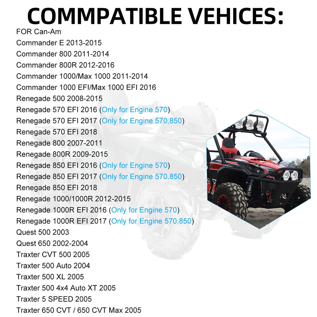 2X U-Joint Set for Can-Am Outlander Renegade (715900326, 705500304, 703000022)