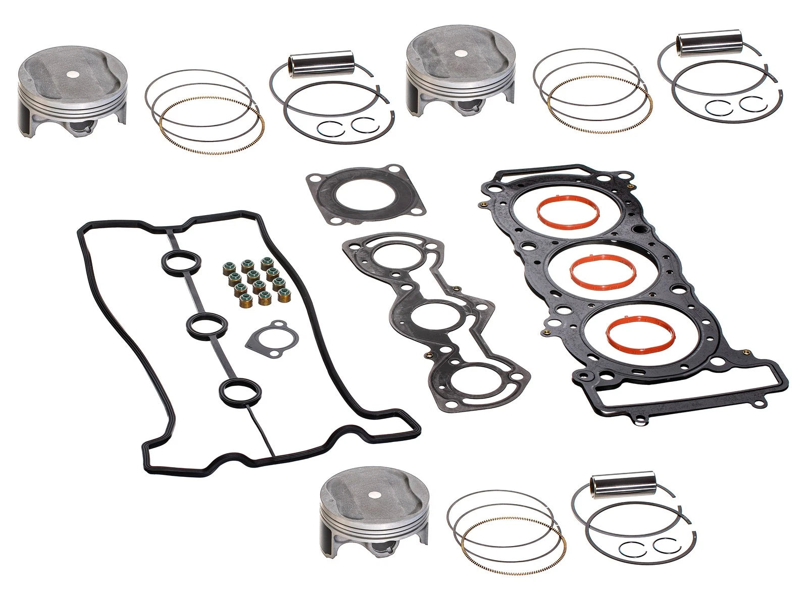 Top End Rebuild Piston Gasket Kit for Yamaha 1050 FSH AR SX 210 220 EX VX (1.00)