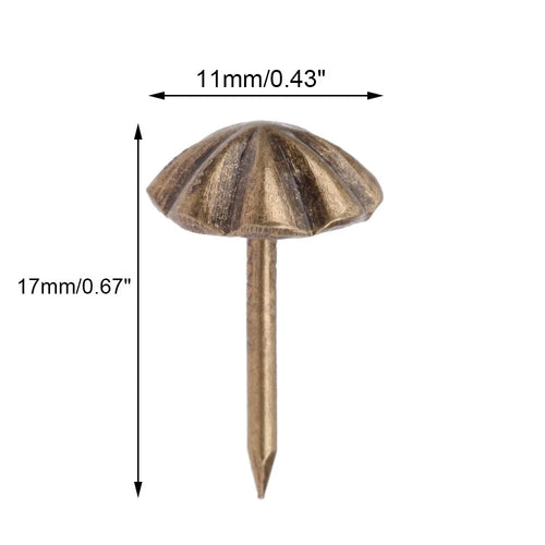 100Pcs Upholstery Nails for Vintage Furniture Decor