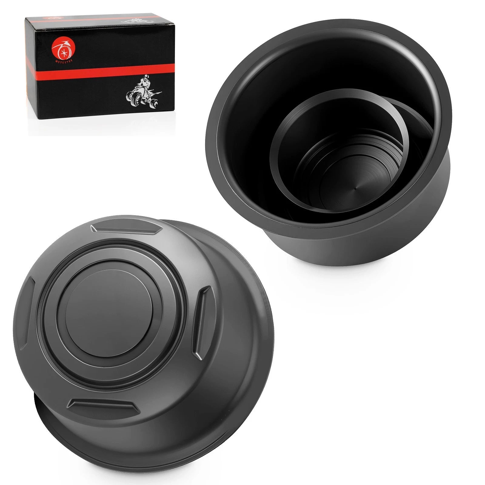 Set of 4 Wheel Center Dust Hub Caps for Yamaha Rhino 700 YXR700F (2008–2012)