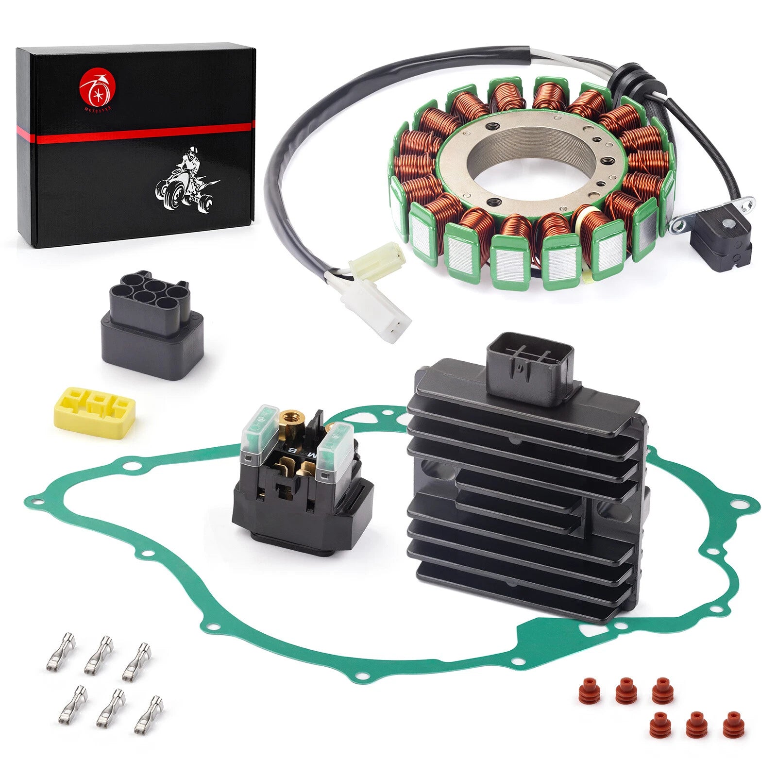 Stator Relay Rectifier Gasket Kit for Yamaha Vstar 1100 XVS1100 (2003–2009)