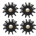 Set of 4 Water Pump Flexible Rubber Impellers for Jabsco (17938-0001)