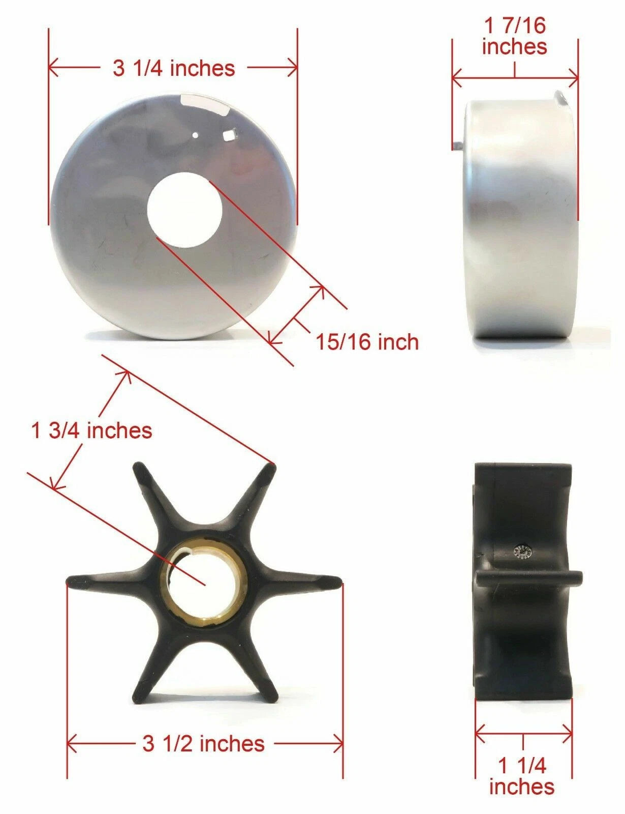 Water Pump Rebuild Kit for OMC Johnson Evinrude (0435447)