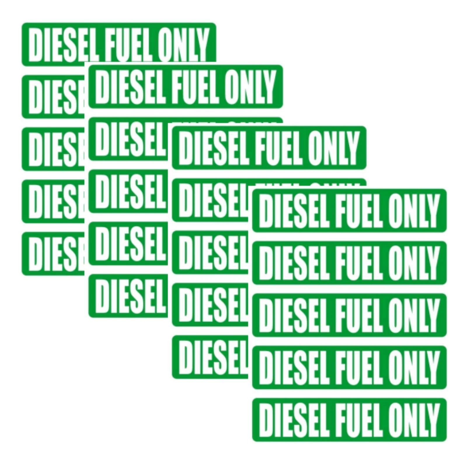 20Pcs Diesel Fuel Only Vinyl Decal Stickers for