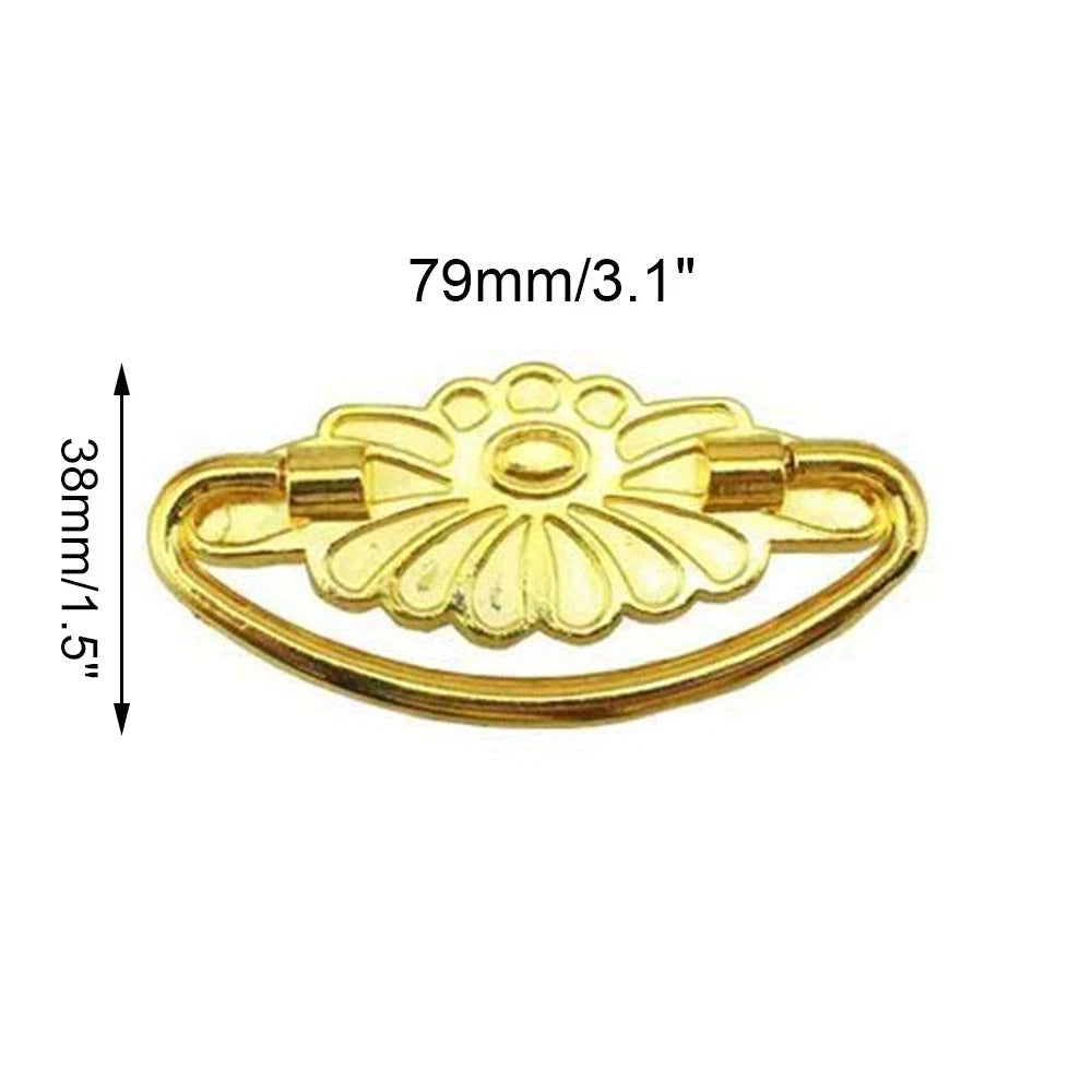 10Pcs Gold Vintage Door Pull Handle Knob Cabinet Hardware