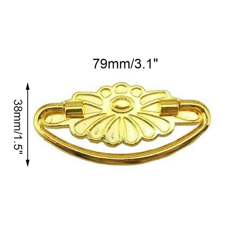 10Pcs Gold Vintage Door Pull Handle Knob Cabinet Hardware