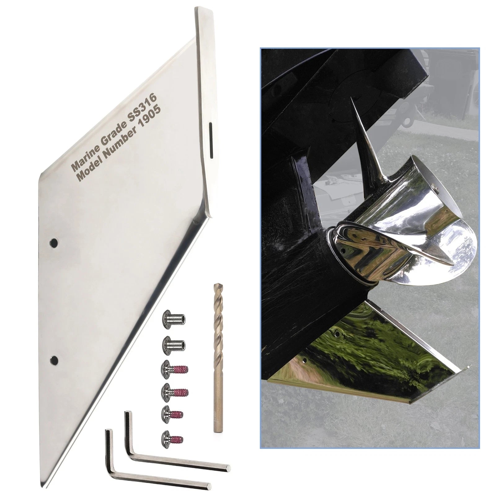 Skeg Guard Cover for Mercury Mariner (27211, 4-S, 135-300 HP)