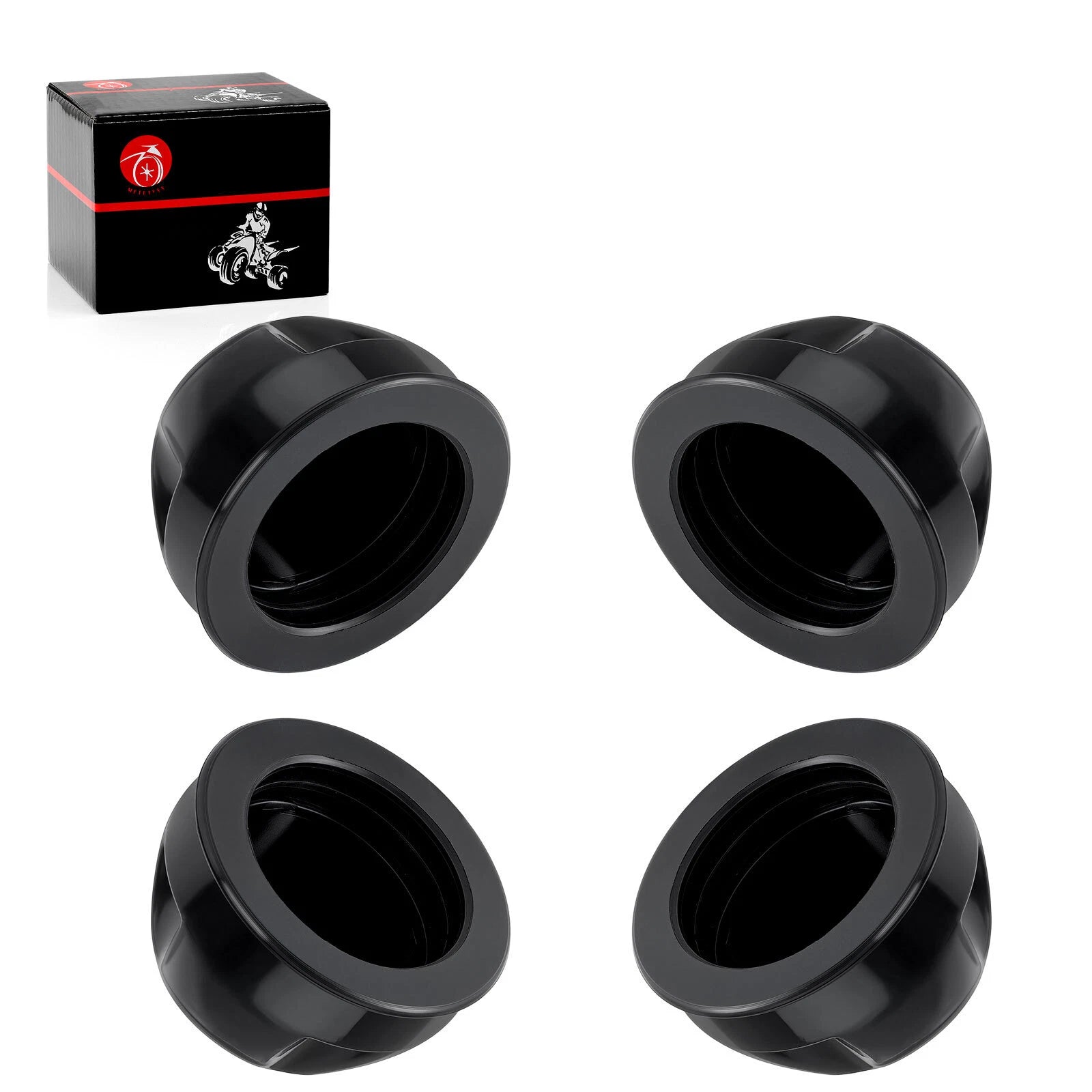 Set of 4 Rubber Wheel Caps for Yamaha Grizzly 350 400 450 600 660 (2007–2014) 5GT-2512A-00-00