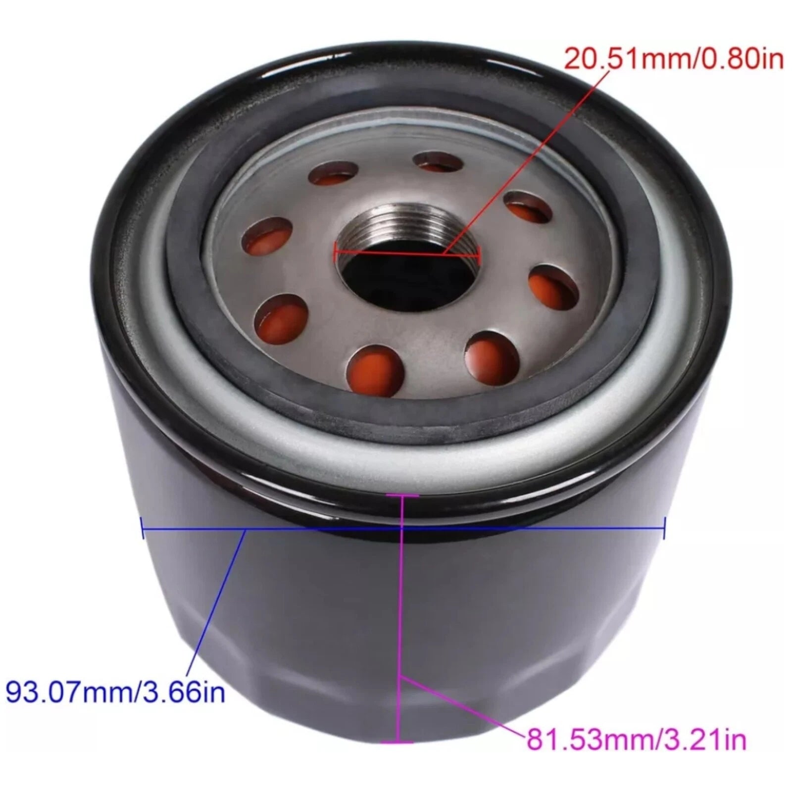 Oil Filter for Mercury Mariner Outboard 75 HP 80 HP (Replaces 35-877761Q01)
