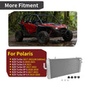Aluminum Radiator & Mount Bushing 1241387 for Polaris RZR XP XP4 Turbo (2017–2021)