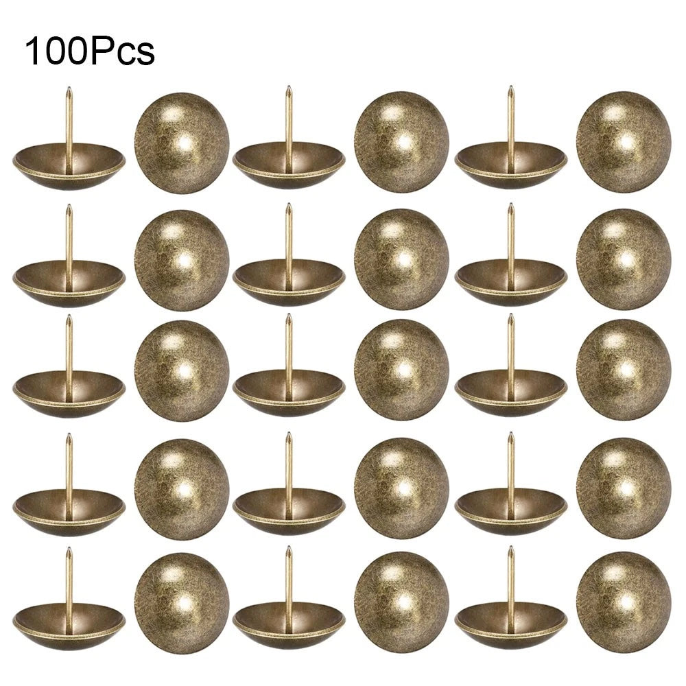 100X Upholstery Nail Tacks for Vintage Furniture Decor