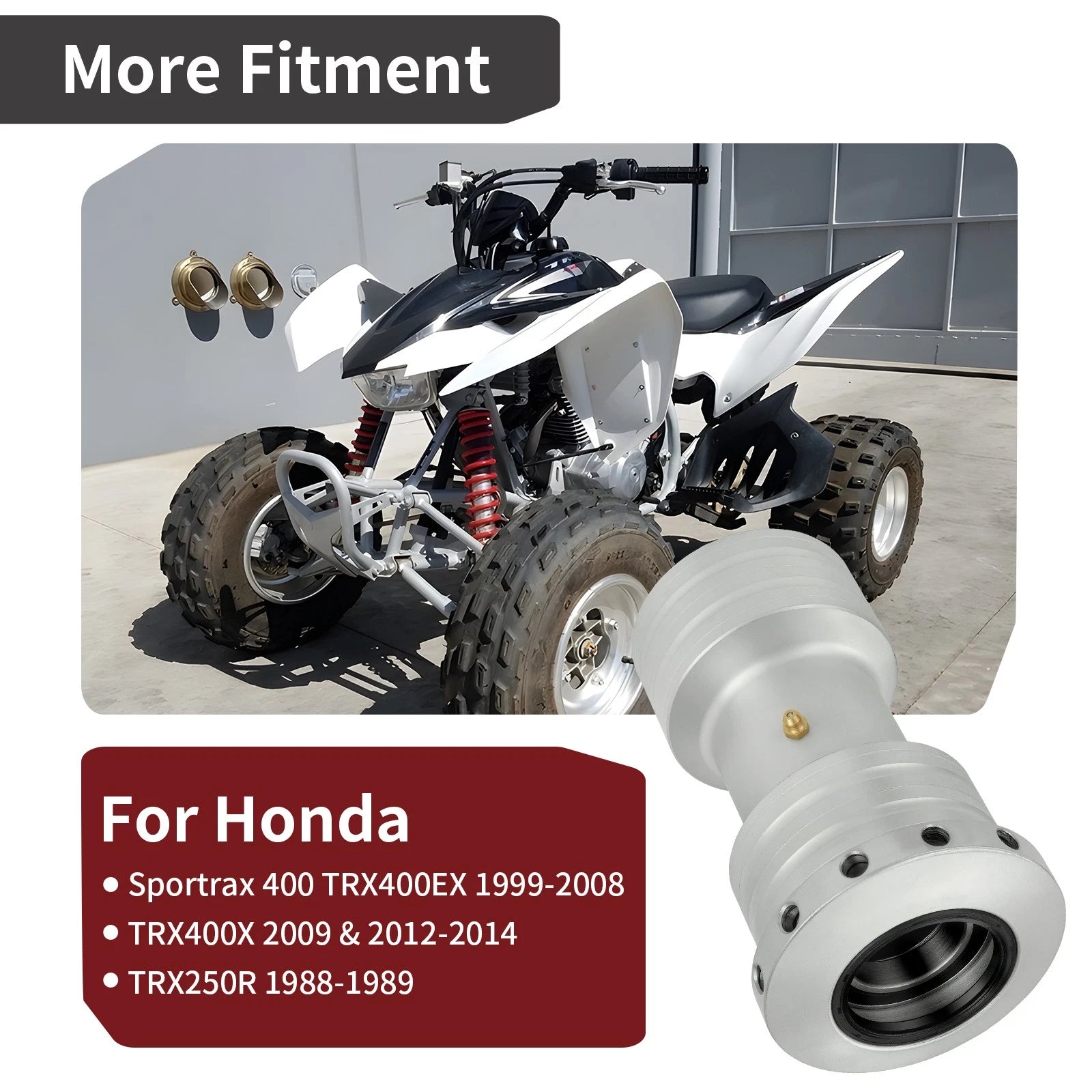 Rear Axle Bearing Carrier Hub for Honda TRX250R 1988–1989