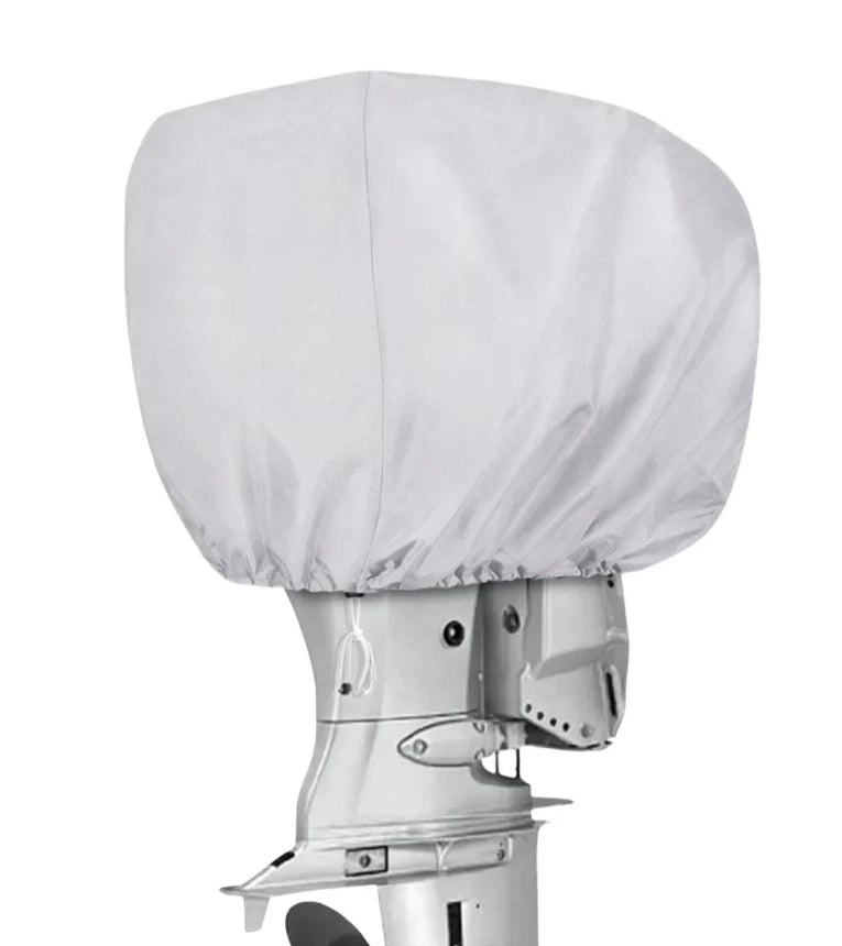 Heavy-Duty Waterproof Outboard Motor Cover for 30-60 HP (Silver)