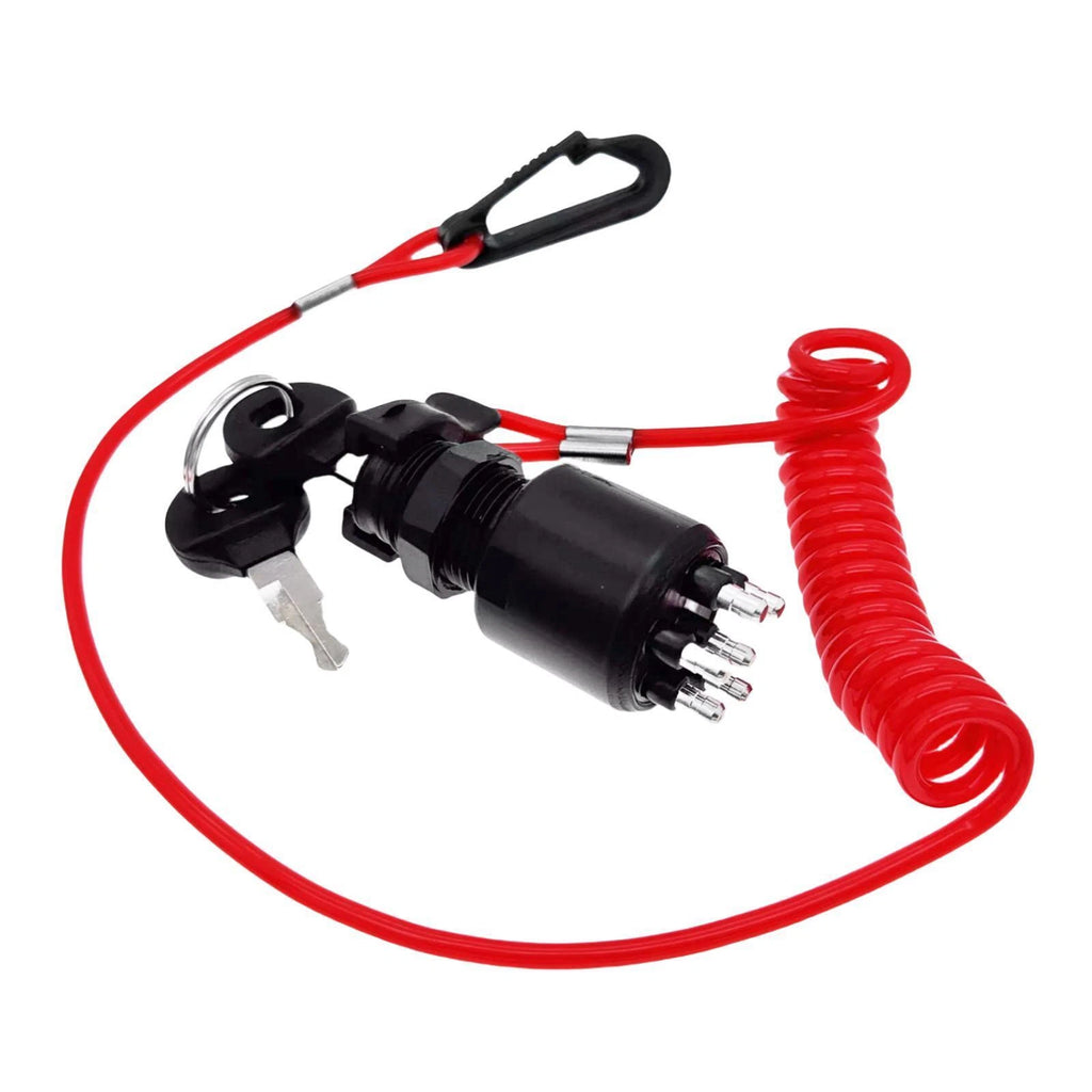 Ignition Switch Key w/Lanyard for Johnson OMC Evinrude (1996-Up) 5005801