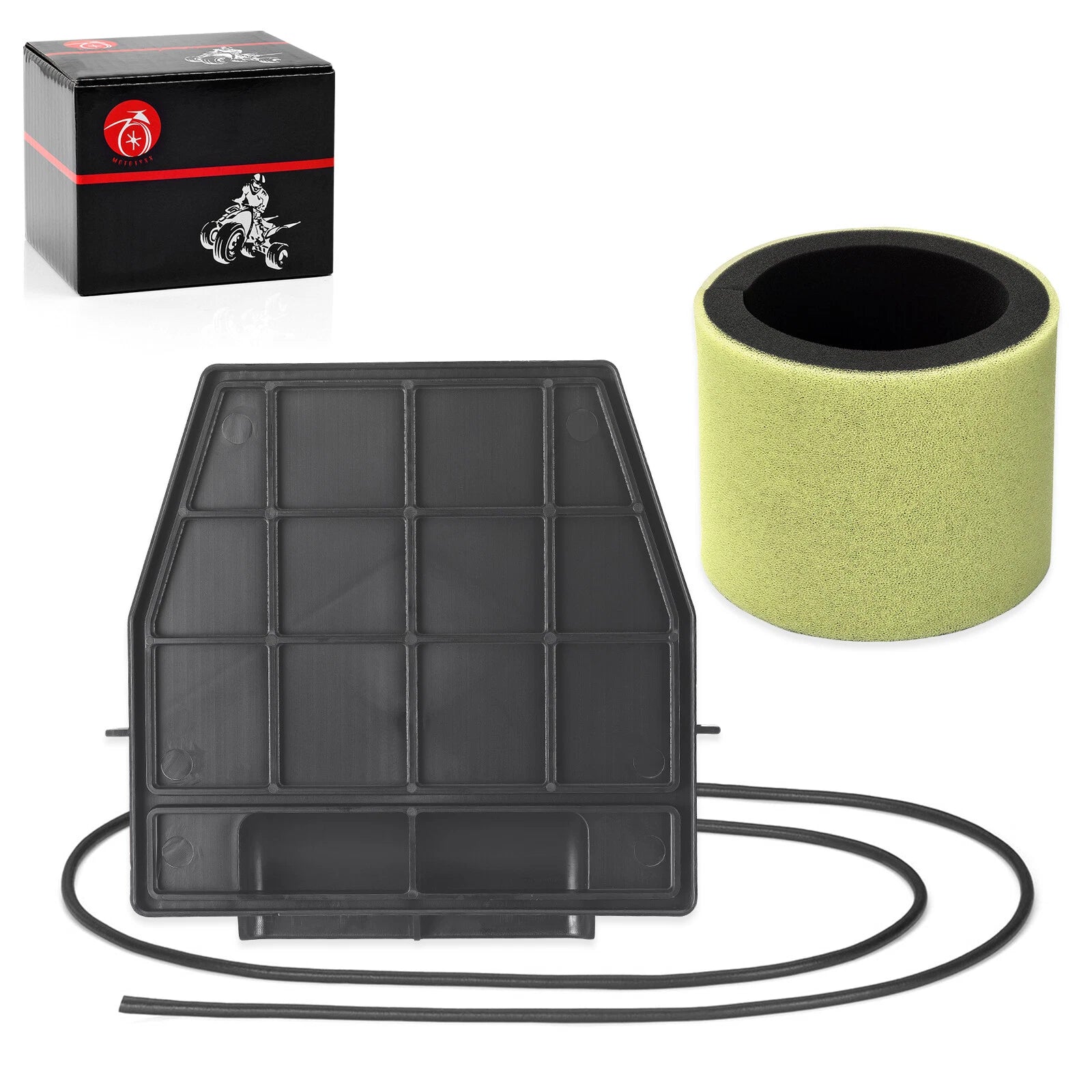 Air Filter & Air Box Lid Cover & Seal for Kawasaki Bayou 220 (1988–2002)