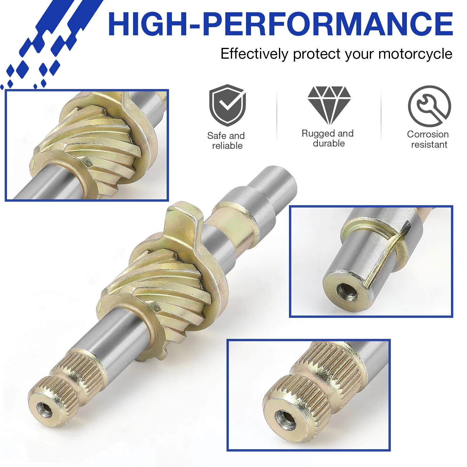 Kick Start Shaft Assembly for Suzuki DS80 JR80 OR50 RM50 RM80 (1980–2000) 26210-46001