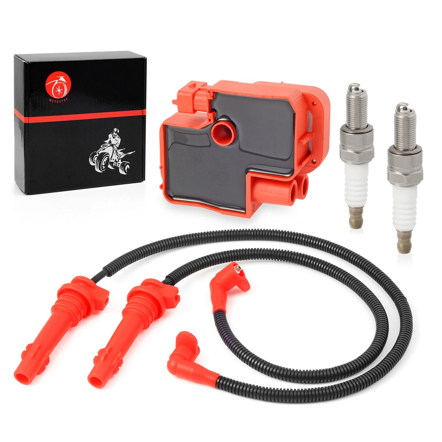 Ignition Coil Spark Plug & Wire Cap for Polaris RZR XP 900 (2011–2014)