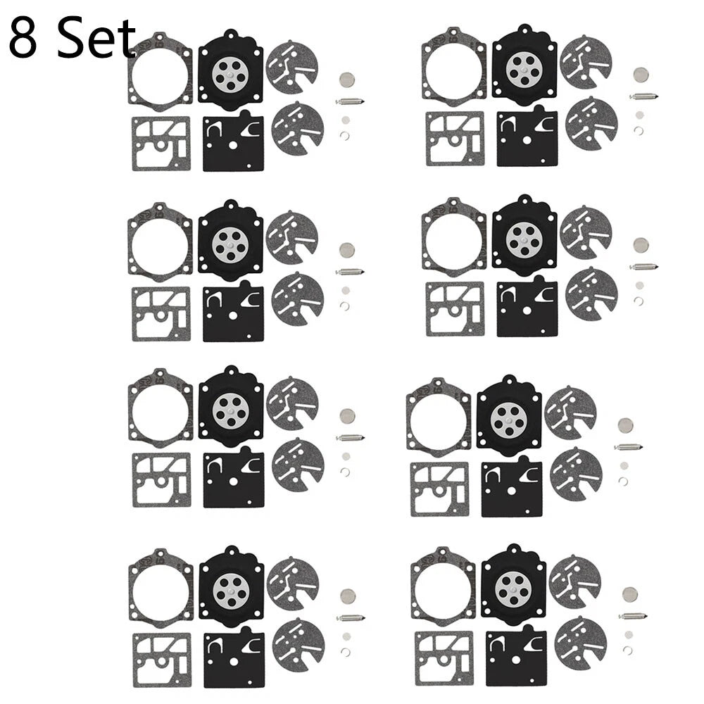 Set of 8 Carburetor Gasket Kit for Husqvarna 44 140S 240S 444 Walbro K10-HDC
