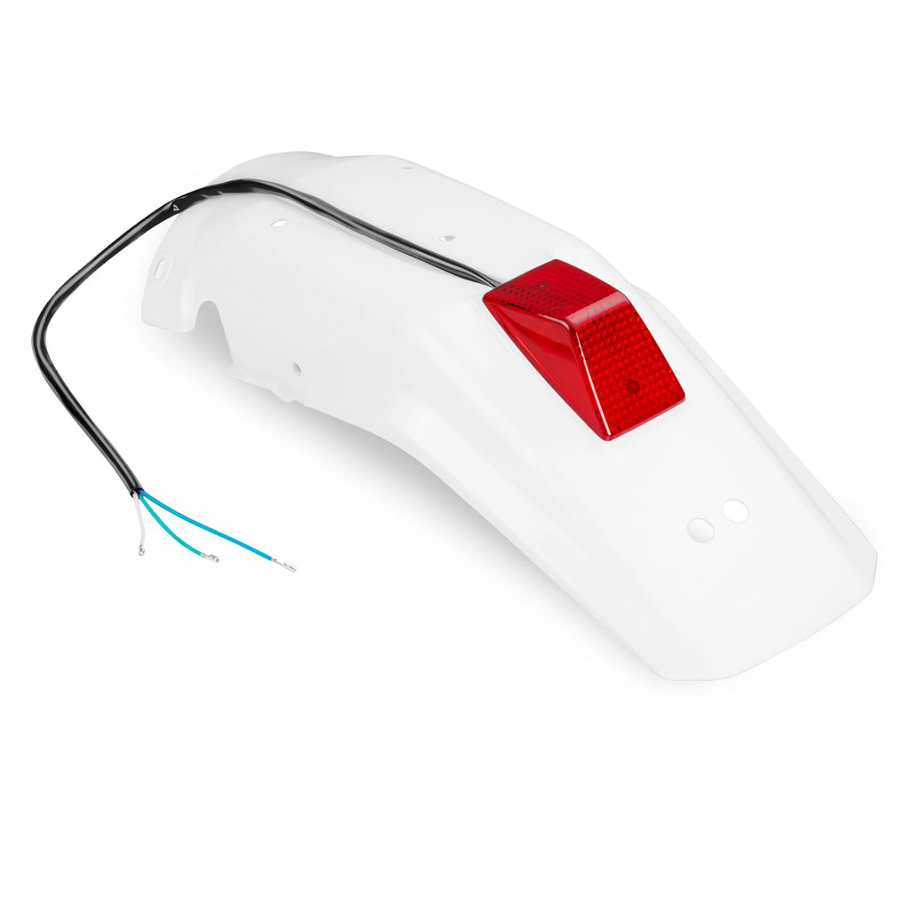 Rear Fender & Taillight for Honda XR650L (1993–2024) White Plastic