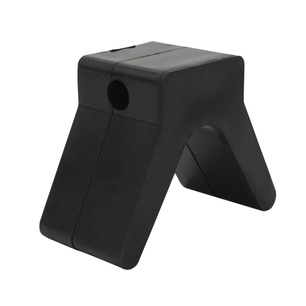 2 V-Style Bow Stops for Boat Trailer (Non Marking, 1/2" Mounting Hole)