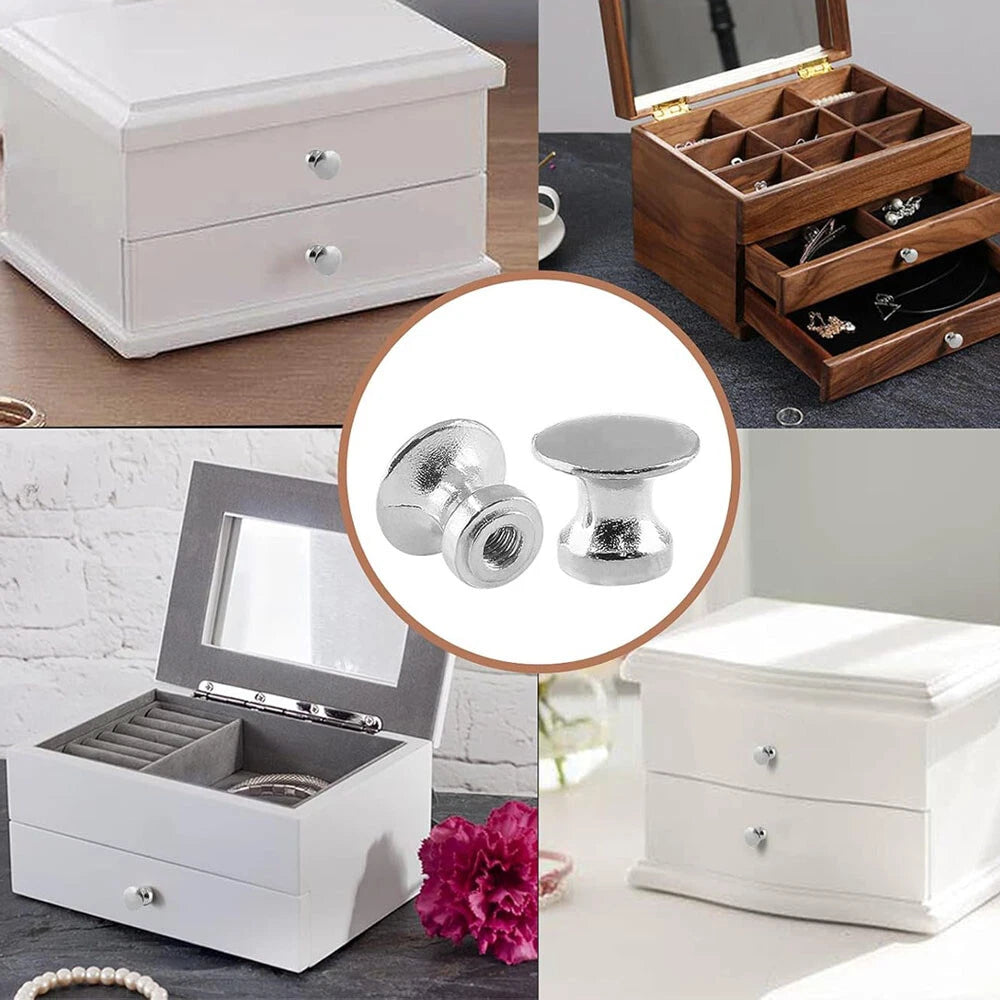 12X Silver Zinc Alloy Drawer Cabinet Pull Handles for Furniture