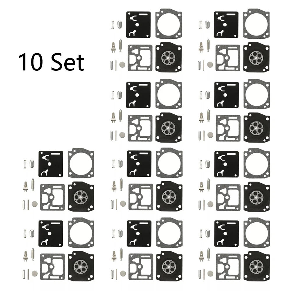 Set of 10 Carburetor Kits for Husqvarna 340 345 346 350 346XP Zama RB-122