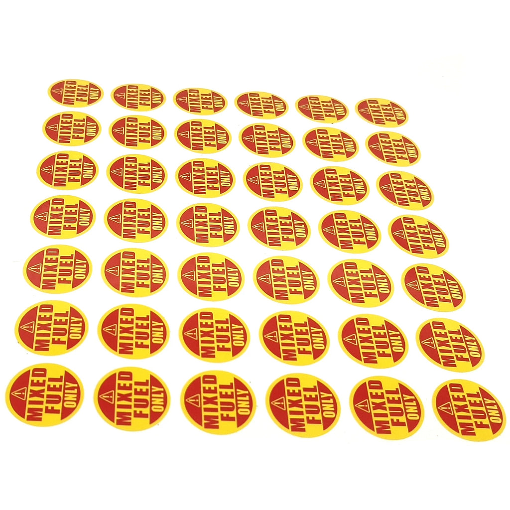 Mixed Fuel Only Sticker for