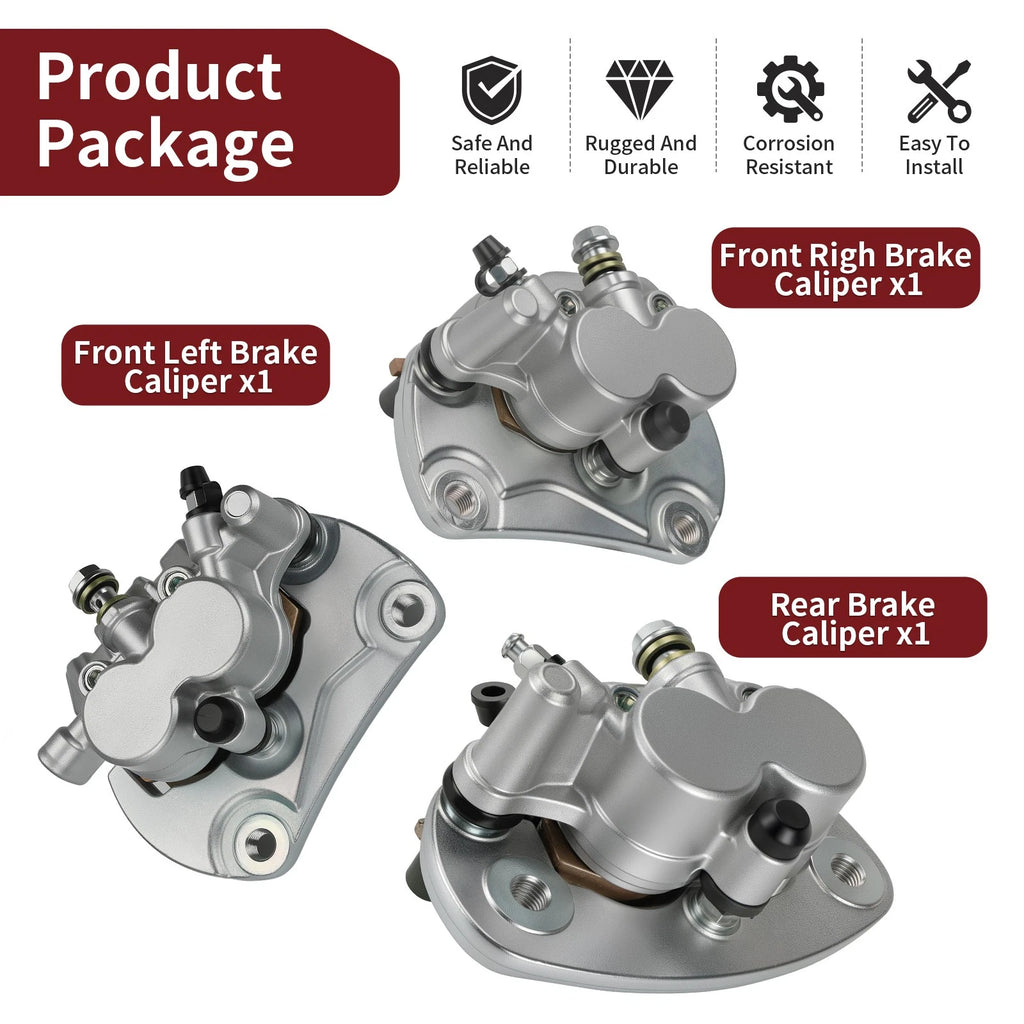 Set of 4 Brake Calipers for Can-Am Commander 1000 1000R Max (2011–2018)