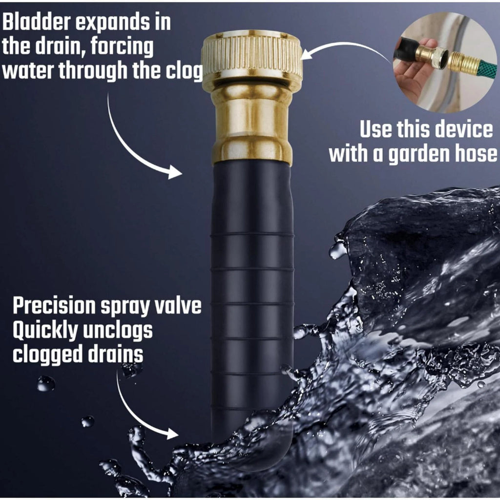 Drain Cleaning Bladder for 1.5 to 3 Inch Drain Pipes