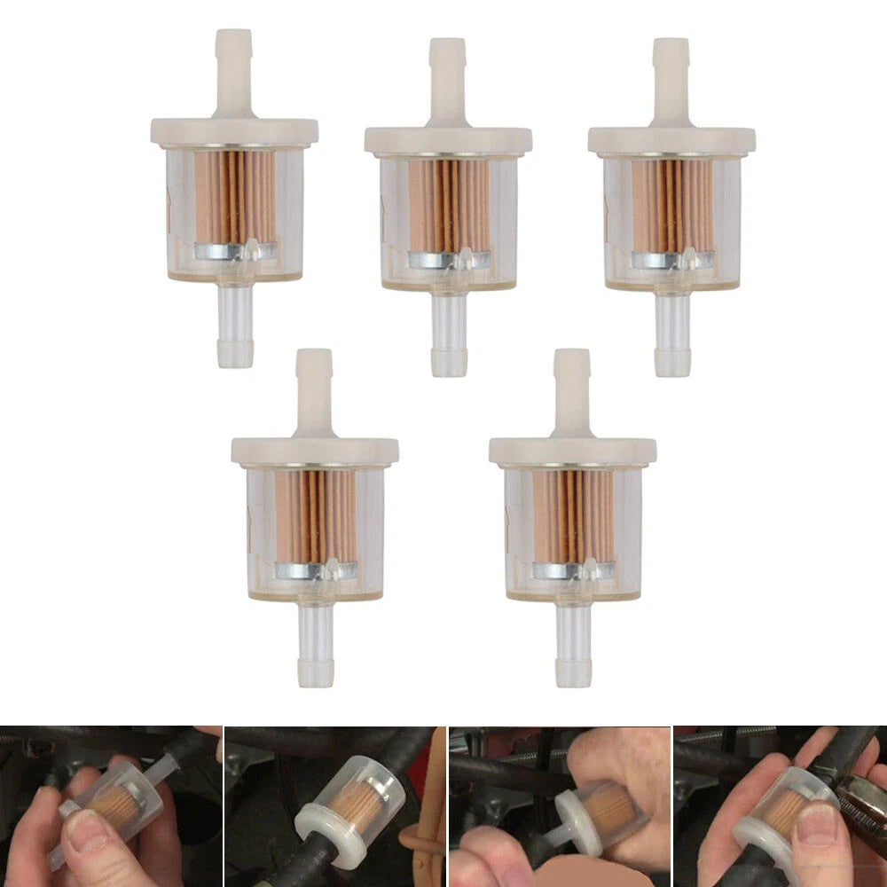 5X Fuel Filter for Briggs & Stratton Lawn Mower (493629, 5065, 5065D, 691035)